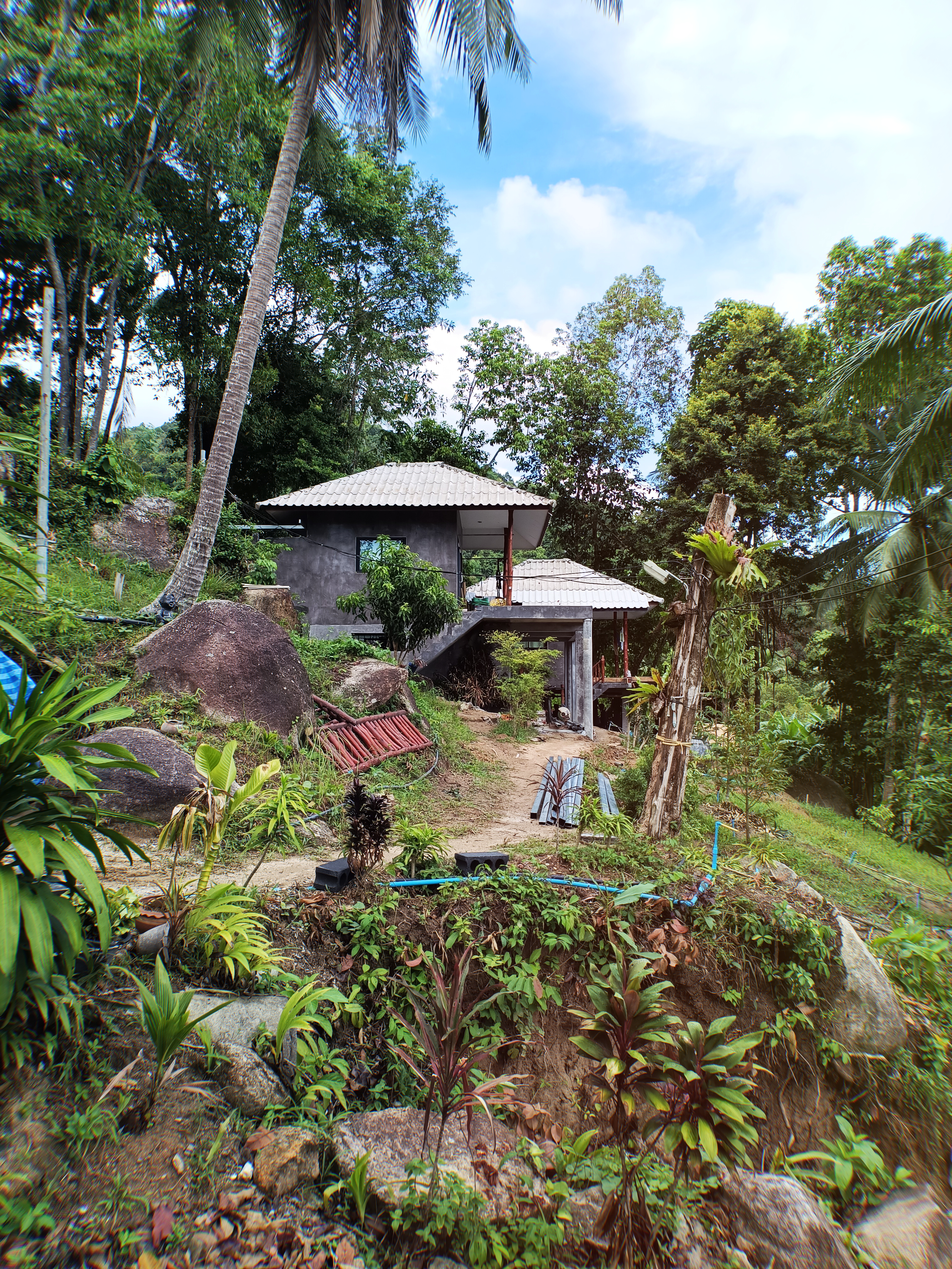 Our two work in progress bungalow extensions